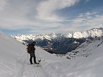 Salita invernale in Val di Scalve da Schilpario al Passo Campelli (1892 m) e al Monte Campioncino (2100 m.) il 15 gennaio 09 - FOTOGALLERY